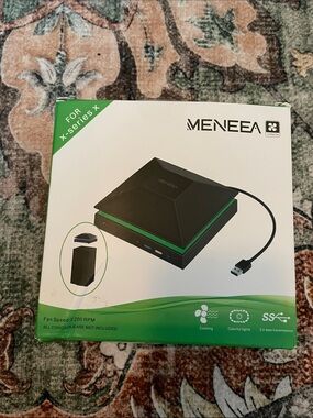 MENEEA Cooling Fan Stand X-Series X - Black with Green Accent